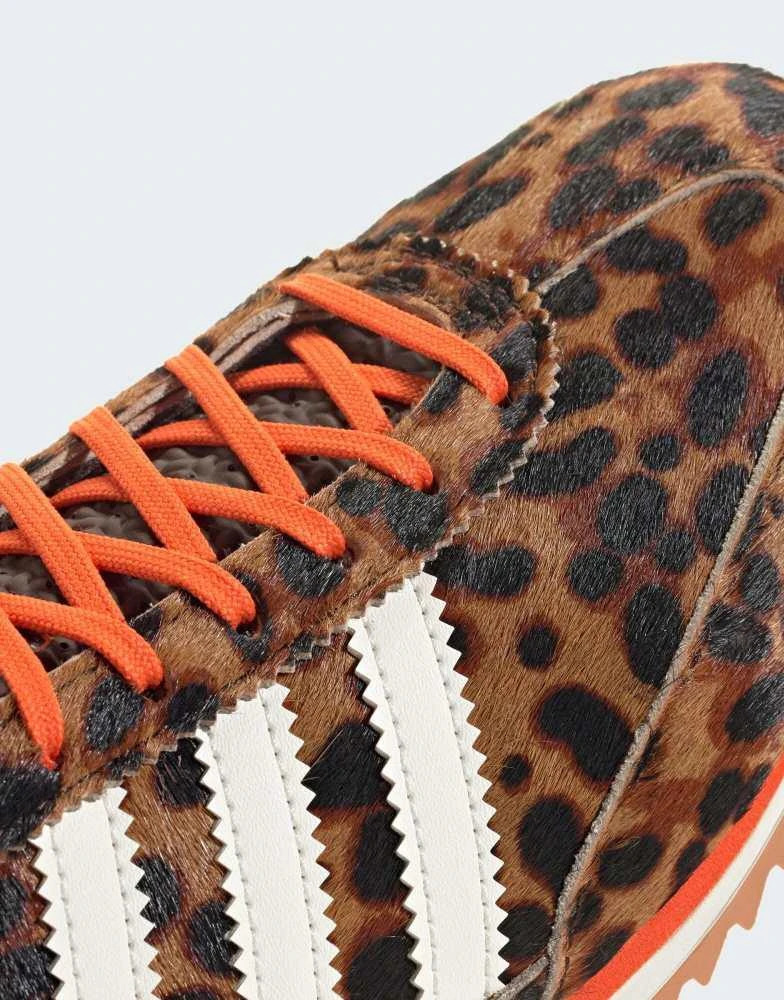 Adidas adidas Originals SL 72 OG trainers in leopard print - BEIGE 2