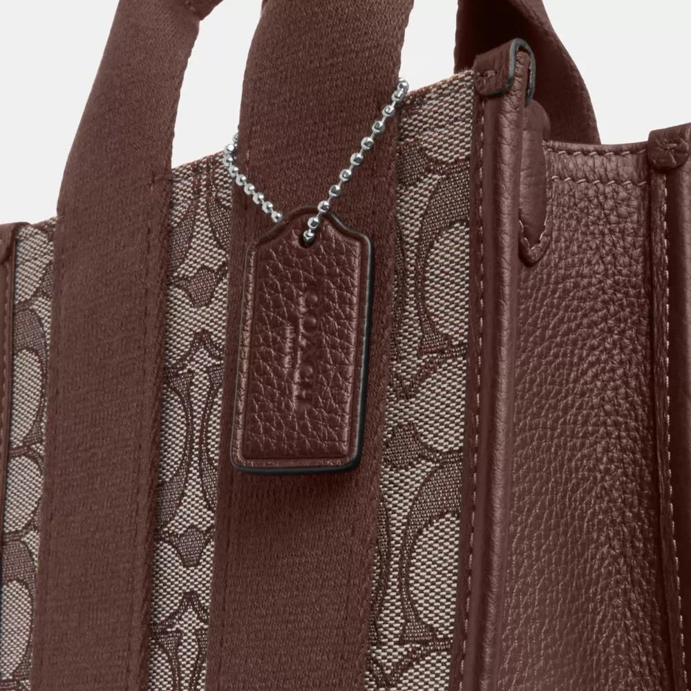 Coach Smith Mini Tote Bag In Signature Jacquard 9