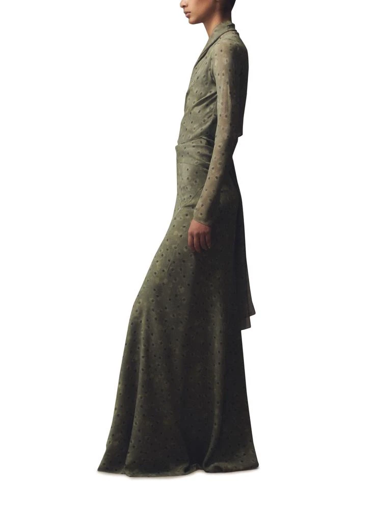 CORTANA Irina wrap-around jacket in printed silk 6