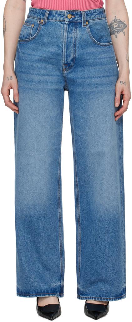 デニム・ジーパン JACQUEMUS LE DE-NIMES LARGE JEANS Jacquemus Le De-Nimes Large Jeans | Blue | FARFETCH