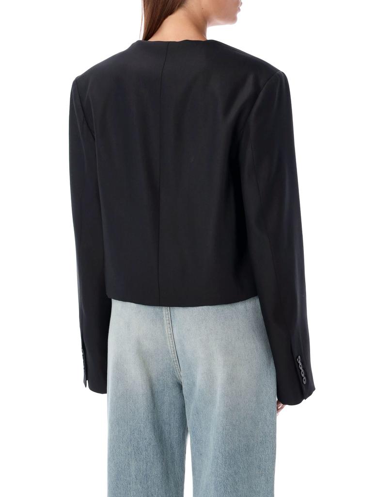 ジャケット Loulou Studio FW24 HABRIEL CROPPED BLAZER (HABRIEL BLACK) Loulou Studio Habriel Cropped Blazer - Suits - BeyondStyle