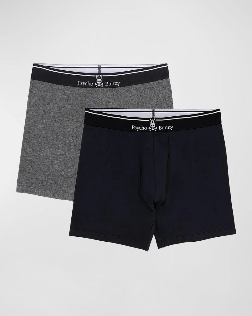 Psycho Bunny Men's Solid Knit 2-Pack Boxer Briefs 1