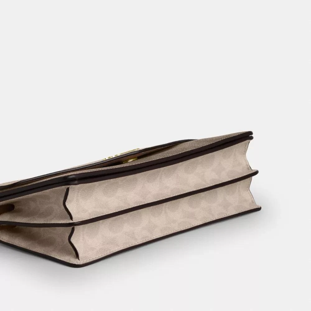 Coach Klare Envelope Crossbody Bag In Blocked Signature Canvas 8