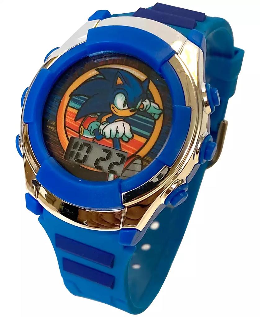 Accutime Kid's Sonic Digital Blue Silicone Strap Watch 38mm