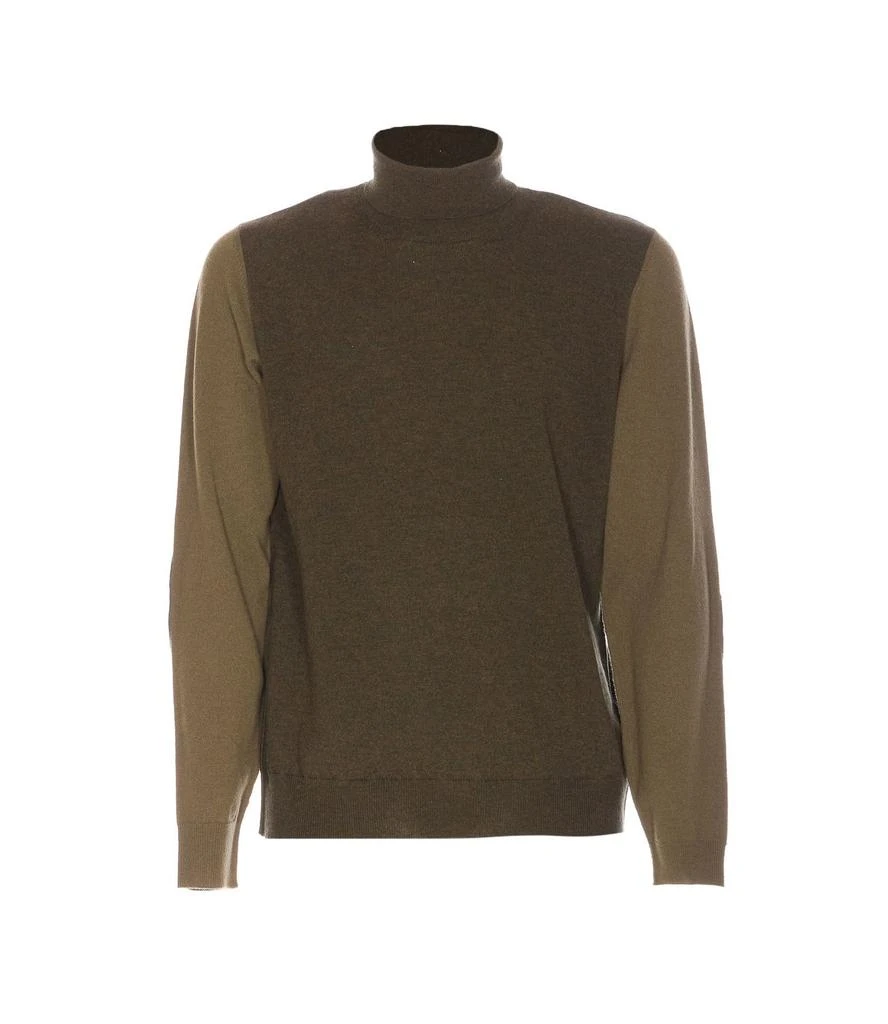 MAISON MARGIELA Maison Margiela Two-Toned Turtleneck Knitted Jumper from Cettire