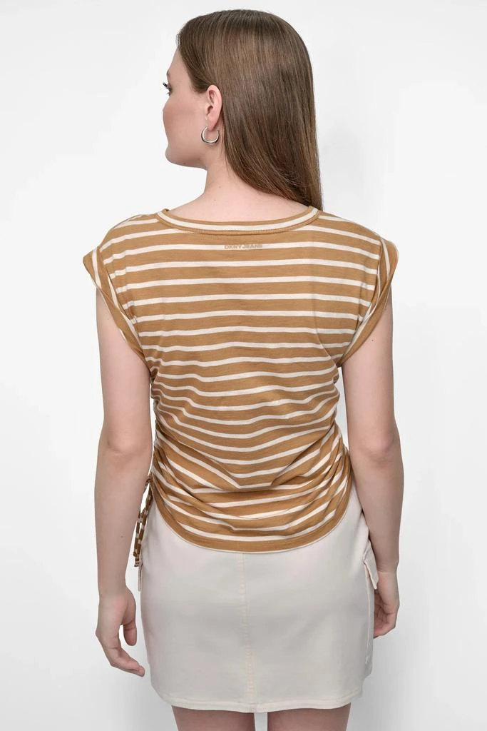 DKNY SIDE TIE RUCHED SLEEVELESS TEE 2