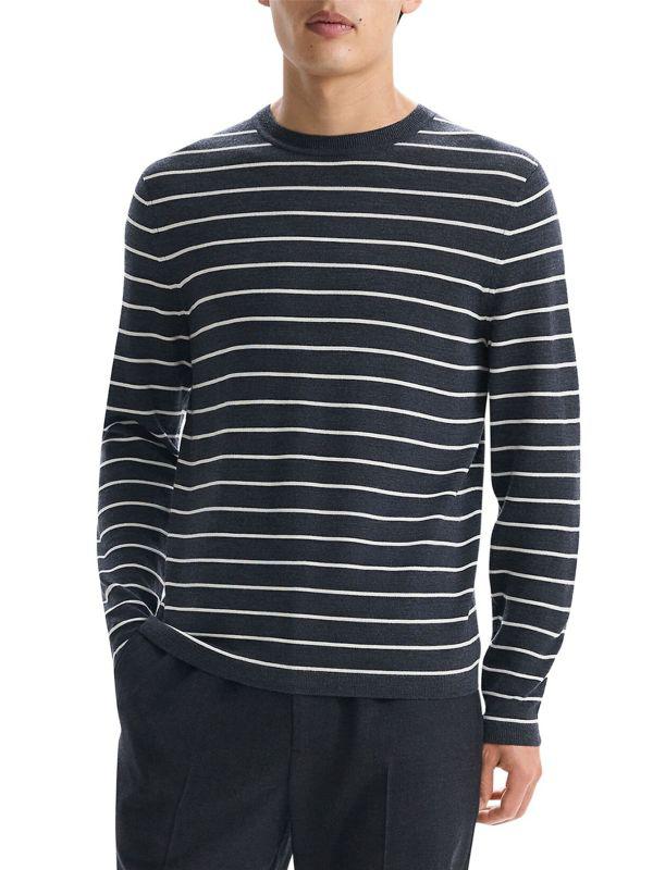 Theory Striped Wool Sweater