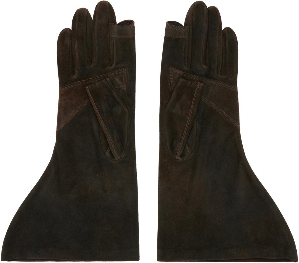 Rick Owens Indigo Concordians Gleam Gloves