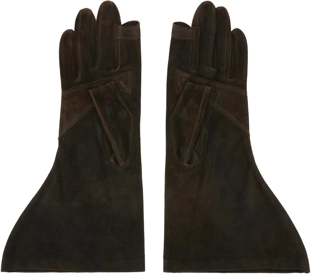 Rick Owens Indigo Concordians Gleam Gloves 2