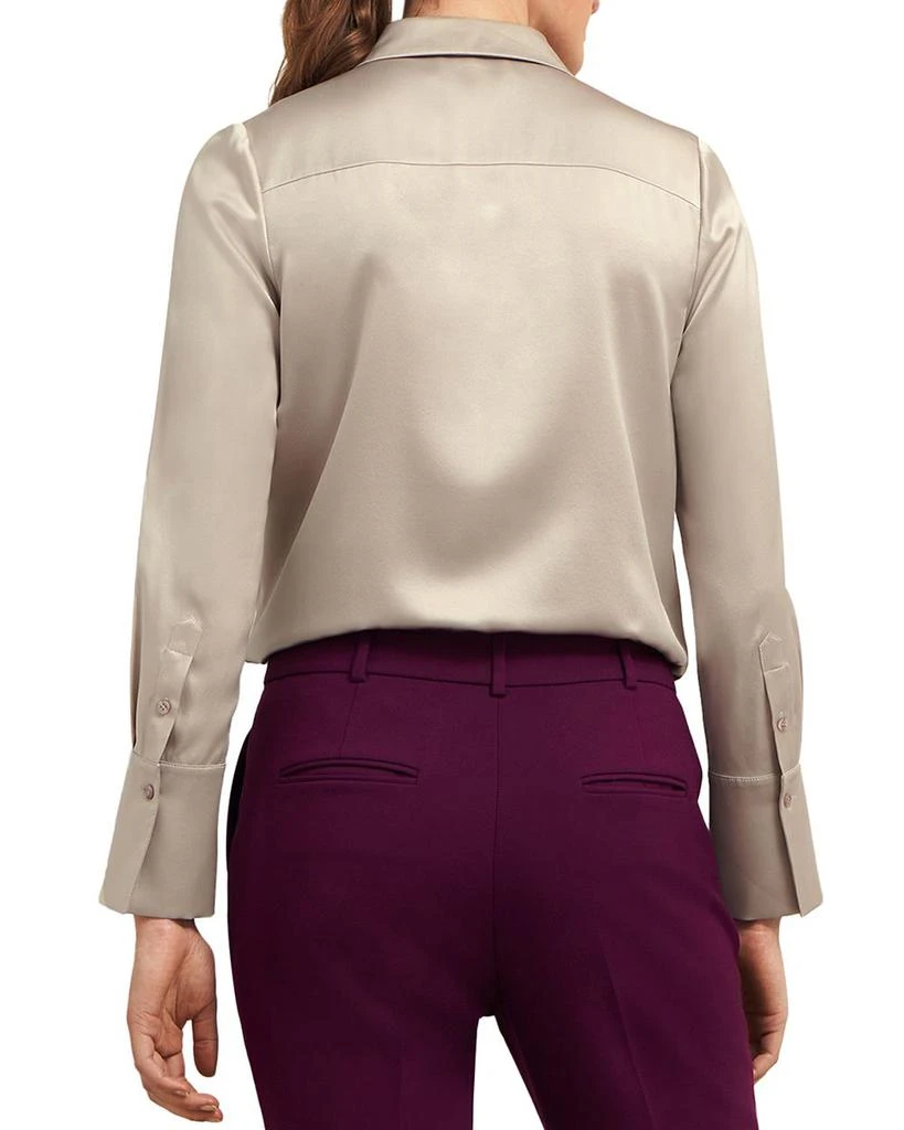 HOBBS LONDON Jaya Silk Pleated Blouse 3