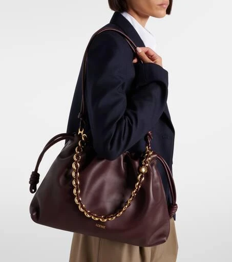 Loewe Flamenco Large leather clutch 2