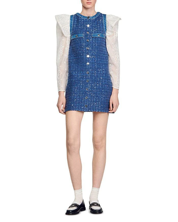 Sandro Palmare Tweed Dress 2