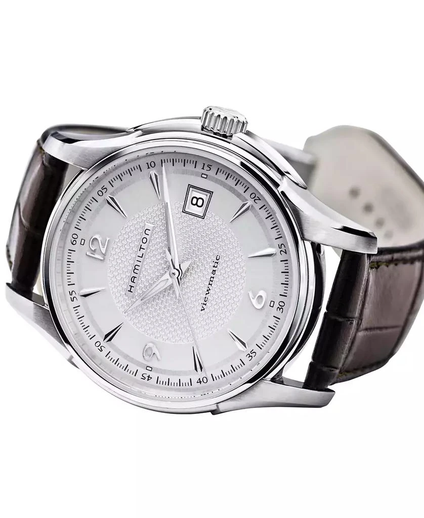 Hamilton Men's Swiss Automatic Jazzmaster Viewmatic Brown Leather Strap Watch 40mm H32515555 2