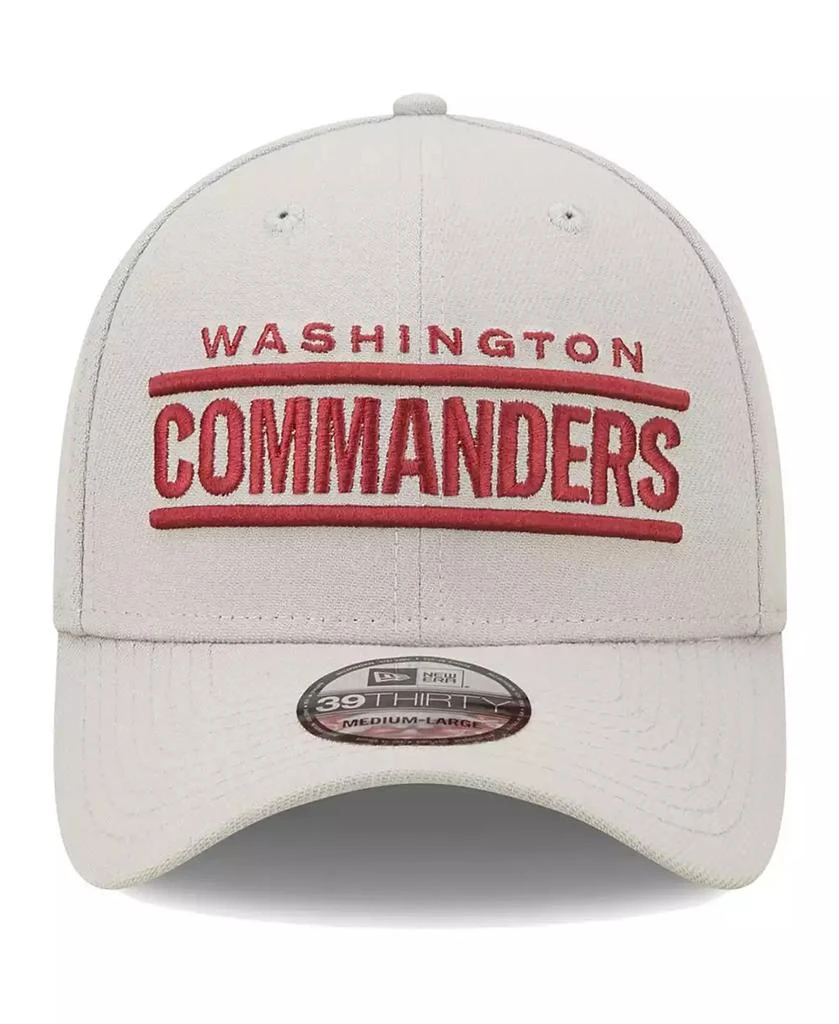 New Era Men's Gray Washington Commanders Wordmark Essential 39THIRTY Flex Hat 2