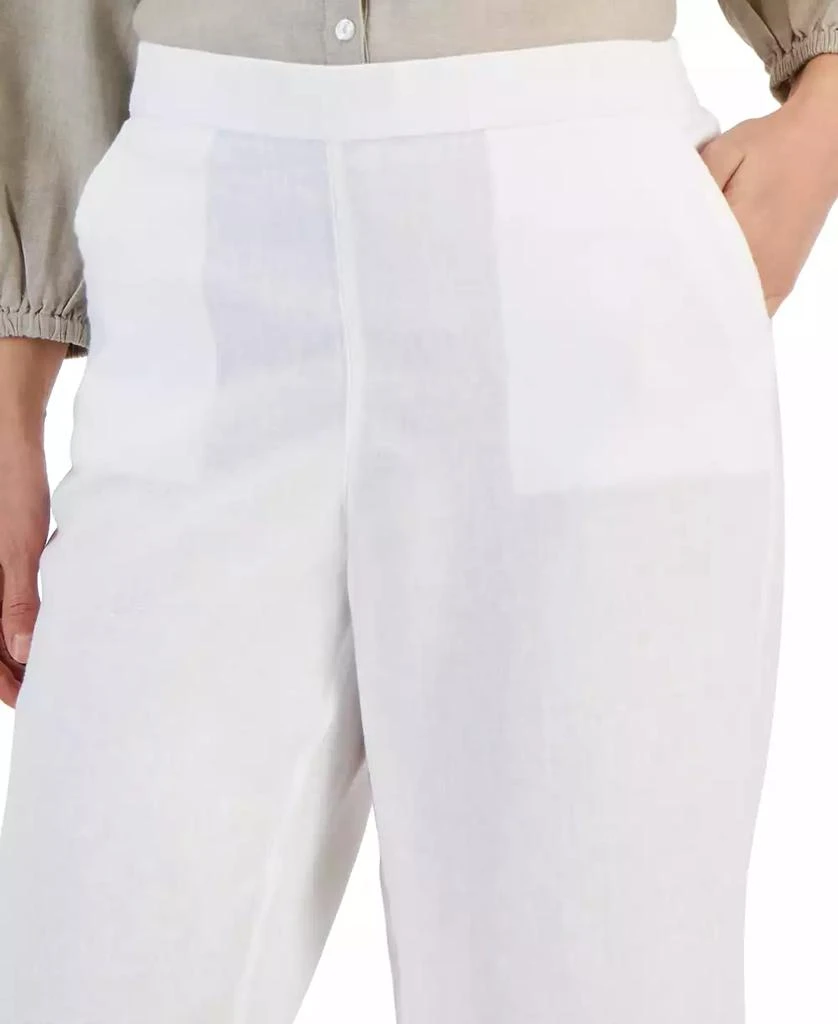 Charter Club Petite 100% Linen Pull-On Cropped Pants, Created for Macy's 3