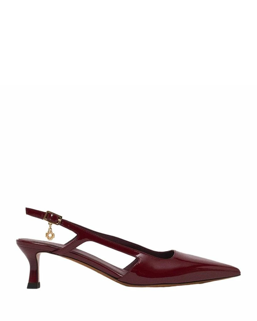 Maje Women's Patent Leather Slingback Pumps 1