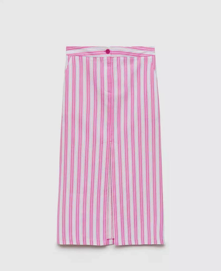 Mango Women's Slit Striped Skirt 2