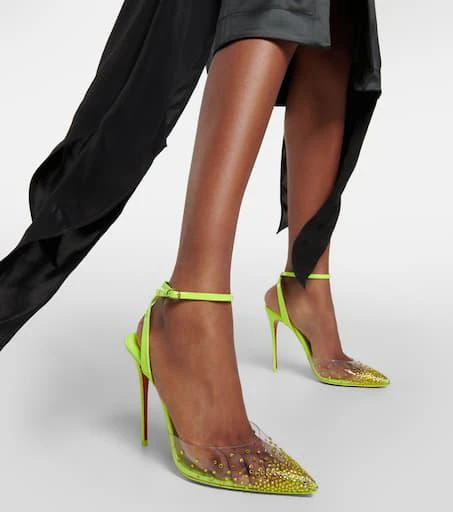 Christian Louboutin Spikaqueen 100 embellished pumps 7