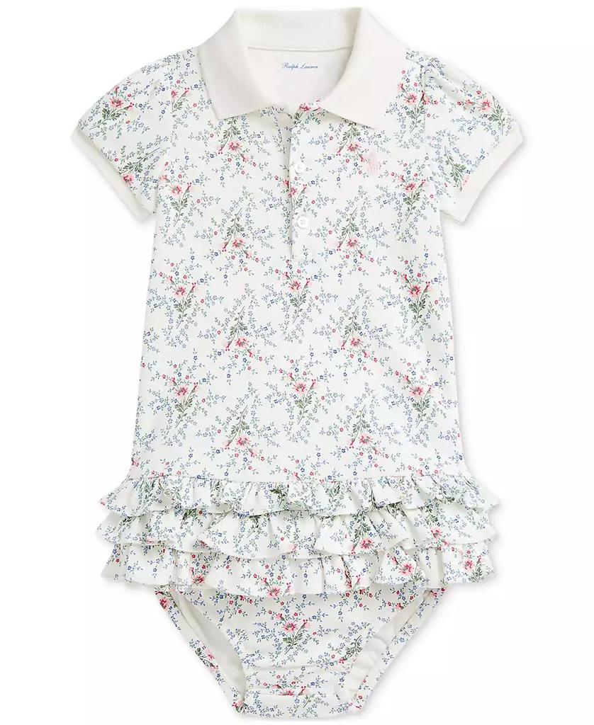 Ralph Lauren Baby Cotton Ruffled Polo Dress