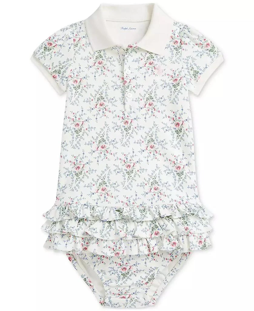 Ralph Lauren Baby Cotton Ruffled Polo Dress 1