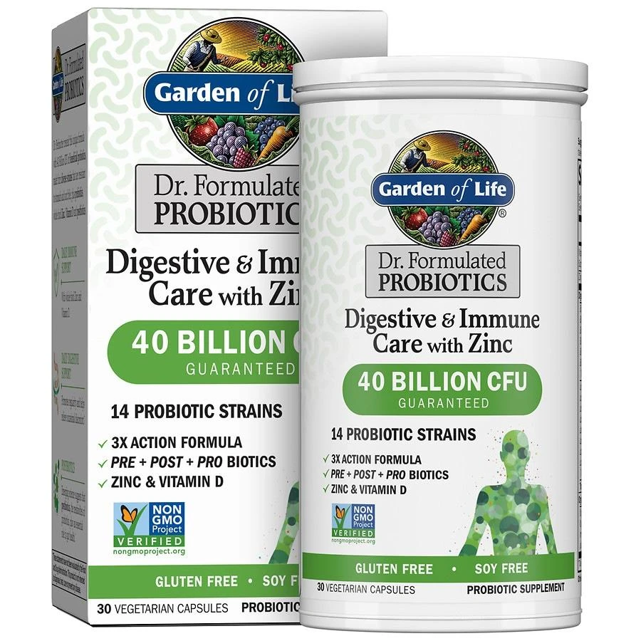 Garden of Life Dr. Formulated Digestive & Immune + Zinc 1