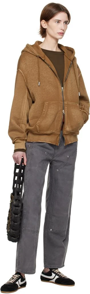 Eckhaus Latta Gray Double Knee Baggy Jeans 4