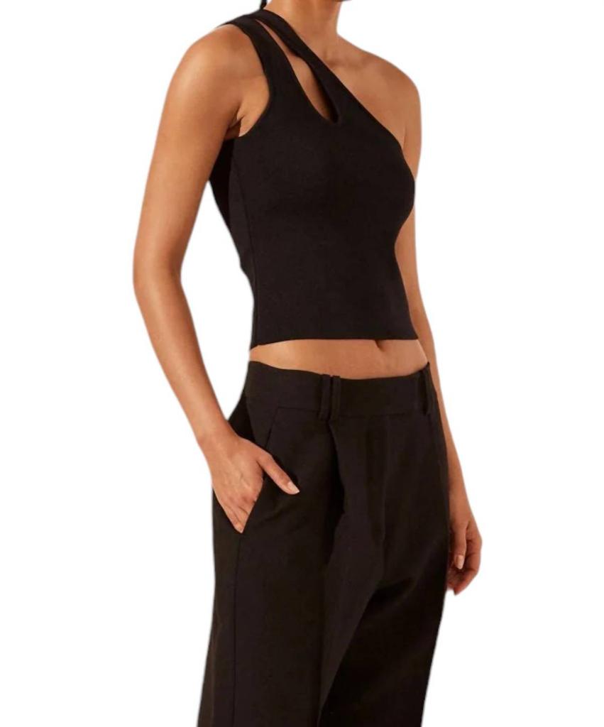 Shona Joy Shona Joy - Basic One Shoulder Open Back Top