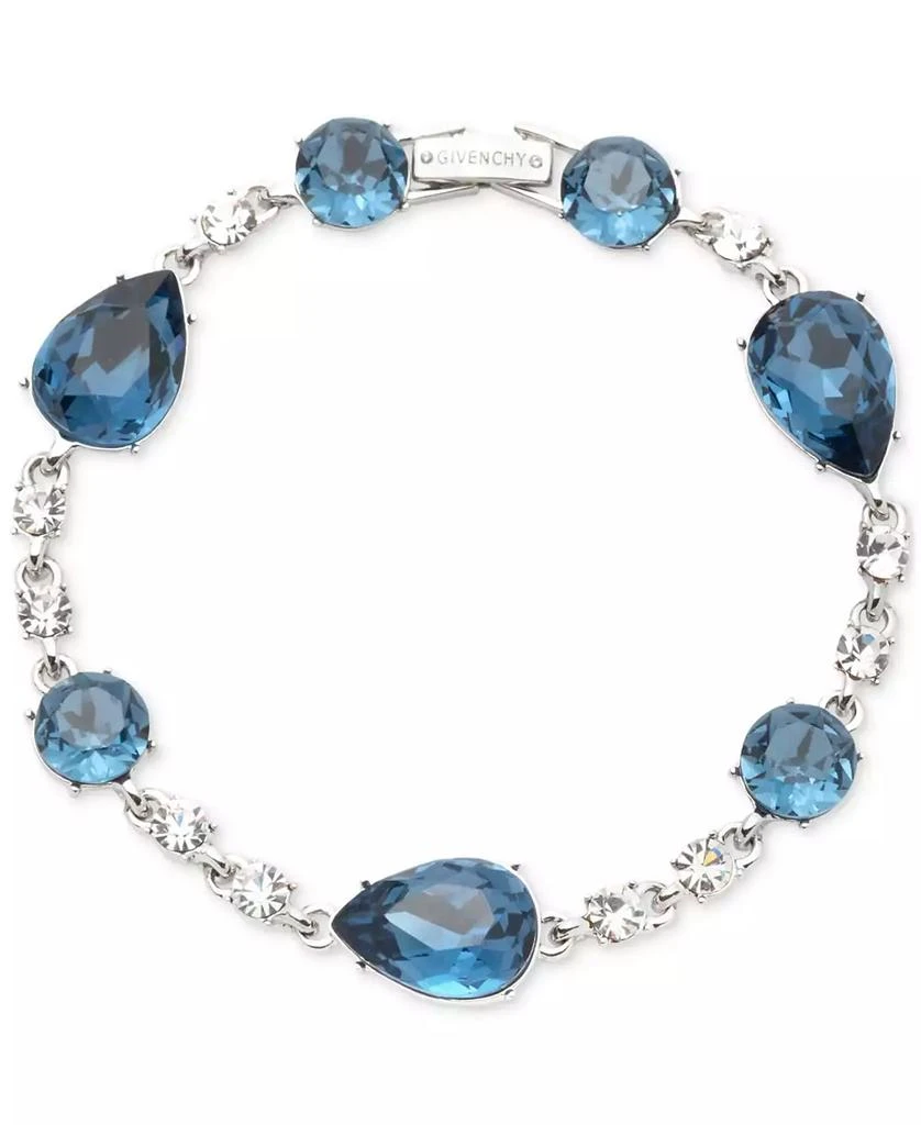 Givenchy Silver-Tone Mixed Crystal Flex Bracelet