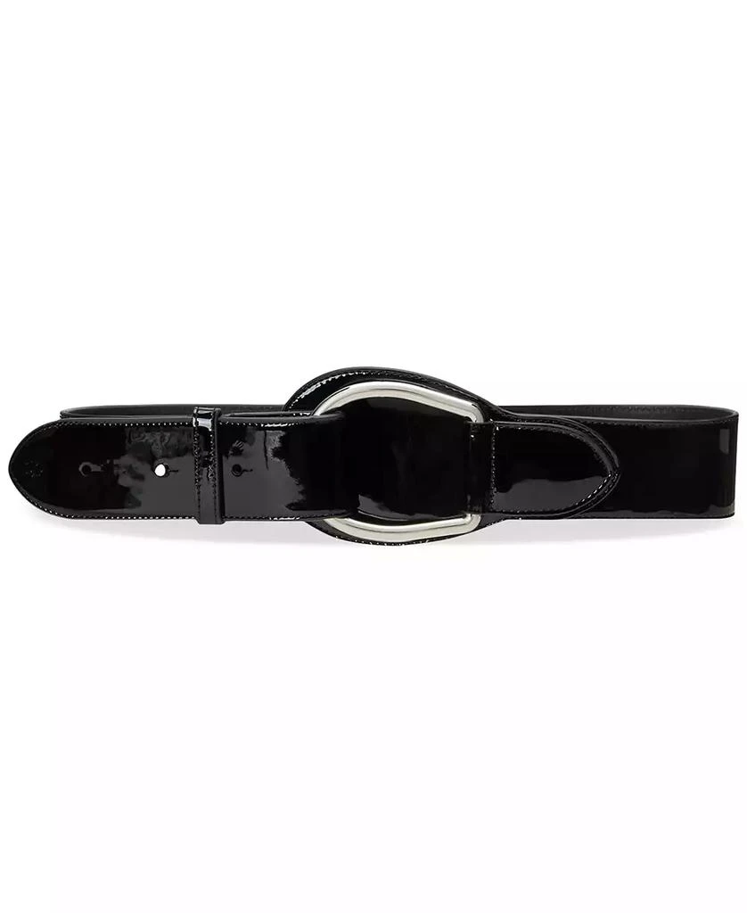 Ralph Lauren Women's Patent Leather Wide D-Ring Belt 1