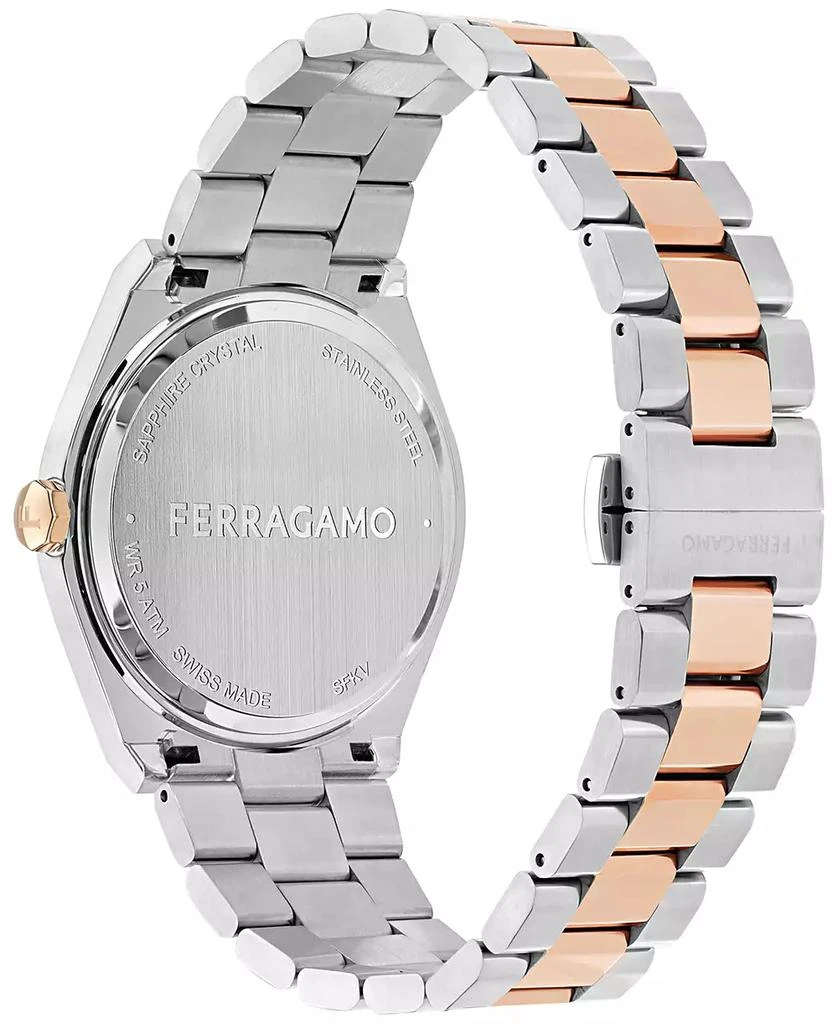 Salvatore Ferragamo Men's Swiss Vega Two-Tone Stainless Steel Bracelet Watch 40mm 3