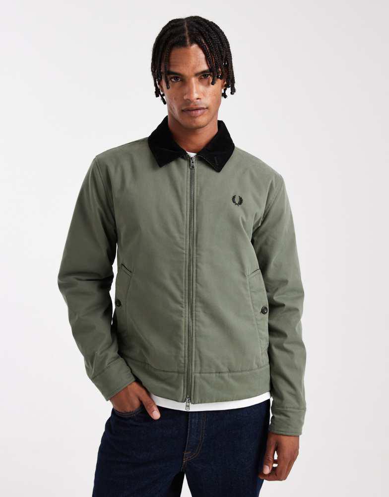 Fred Perry patch pocket sports jacket in light beige – On Sale Now