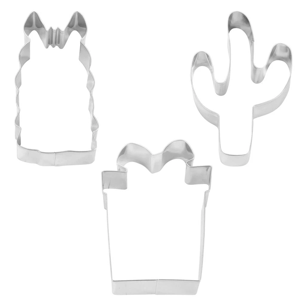 R&M International 3 Piece Falalala Llama Cookie Cutter Set 2