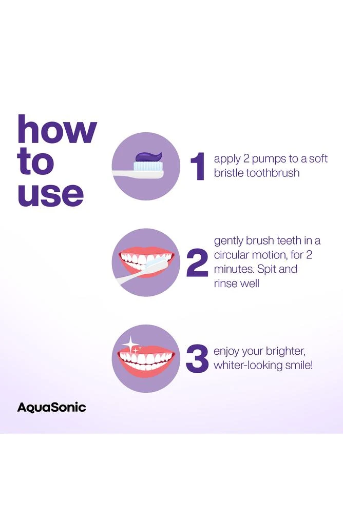AquaSonic Purple Toothpaste Duo 6