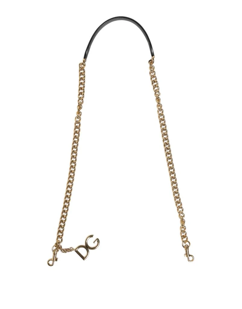 Dolce 
Gabbana Leopard gold Brass Chain Accessory Shoulder Women
s Strap