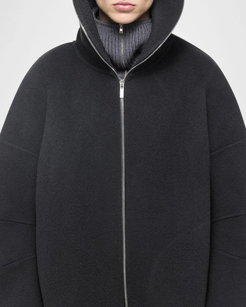 Helmut Lang Men's Cocoon Zip-Up Wool Overshirt 4