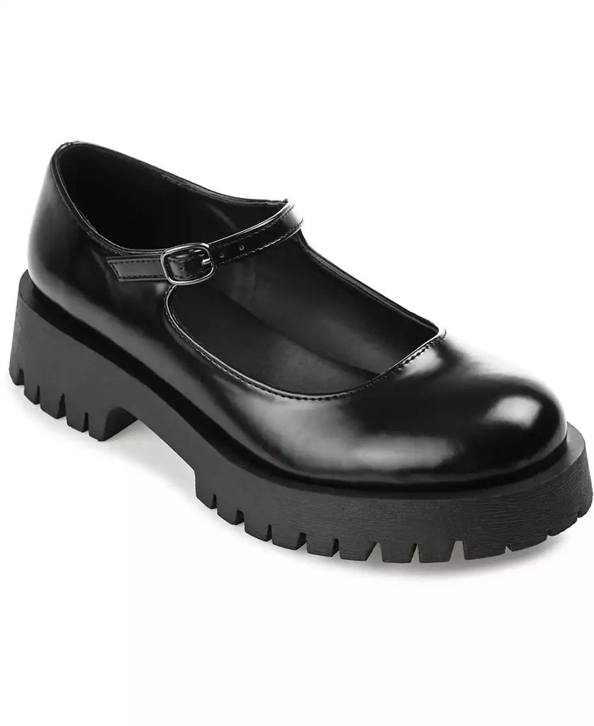 Journee Collection Women's Kamie Lug Sole Mary Jane Flats 1