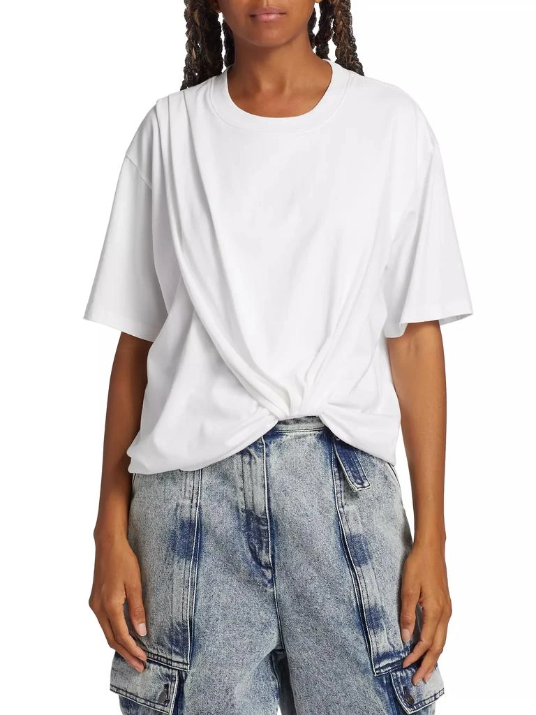 3.1 Phillip Lim Draped Cotton Jersey T-Shirt 3