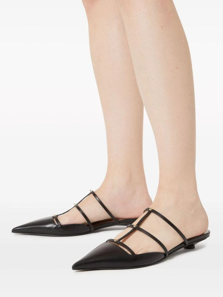 Valentino VALENTINO GARAVANI - Rockstud Wispy Leather Mules 5