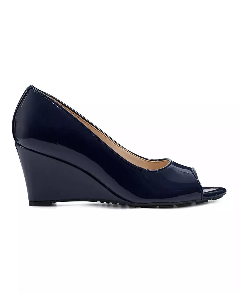 Easy Spirit Women's Coleen Open-Toe Slip-On Dress Wedges 2