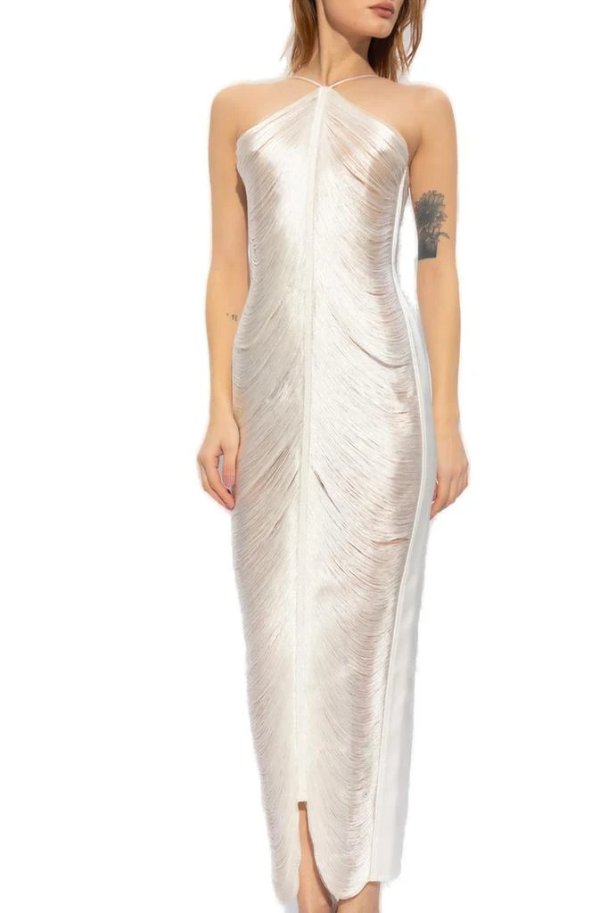 Cult Gaia Cult Gaia Renata Halterneck Fringed Gown 2
