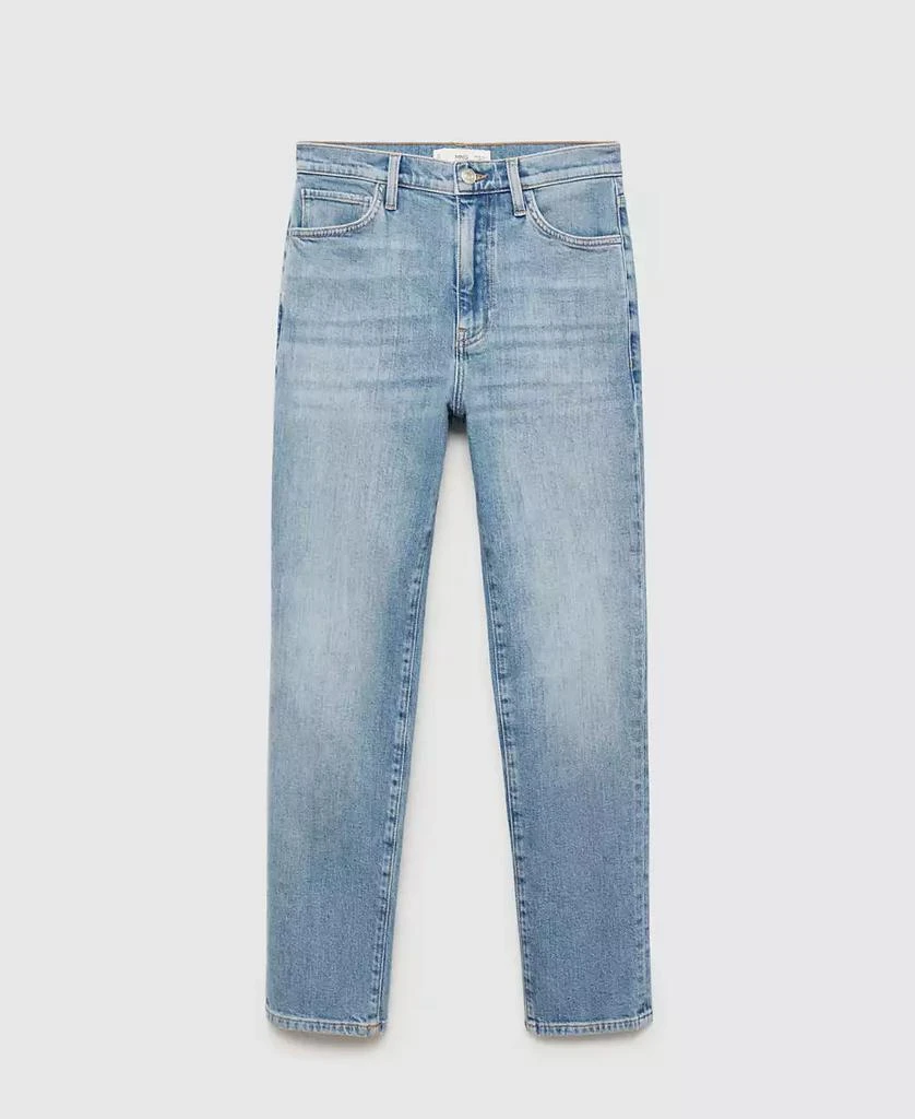 Mango Women's Claudia Slim Crop Waxed Jeans 2