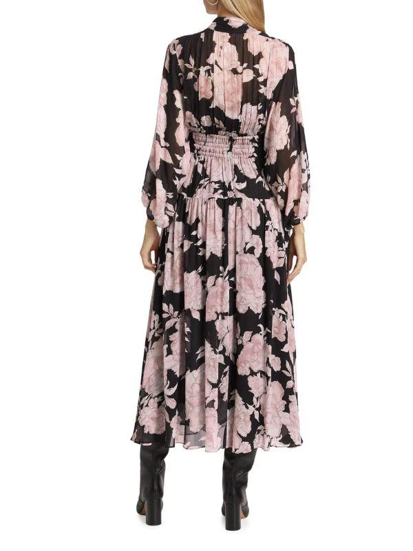 Derek Lam Jolie Floral Midi-Dress 2