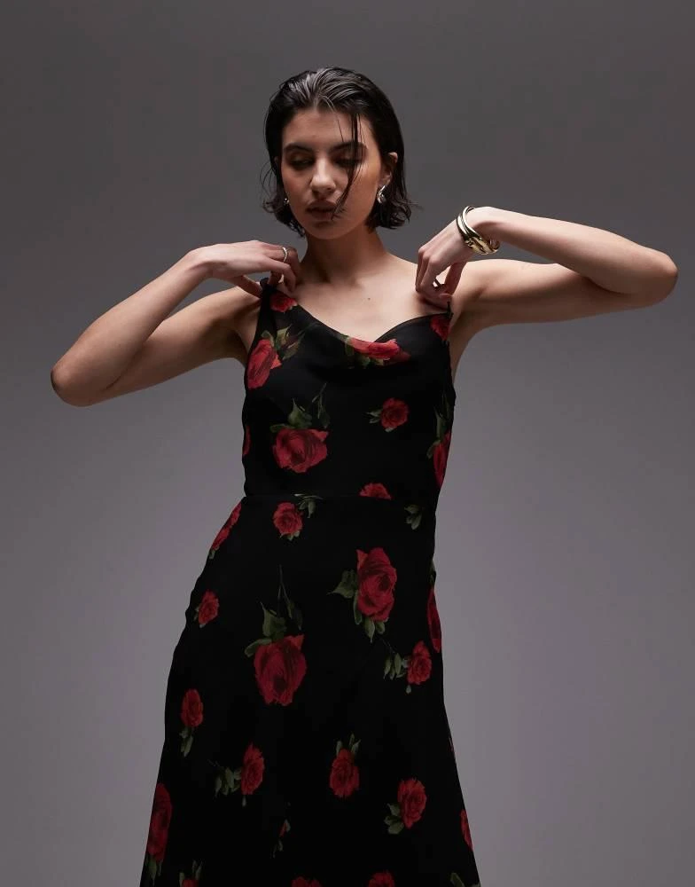 mango one shoulder black dress Mango 3D Flower One Shoulder Mini Dress in Black size S /US4