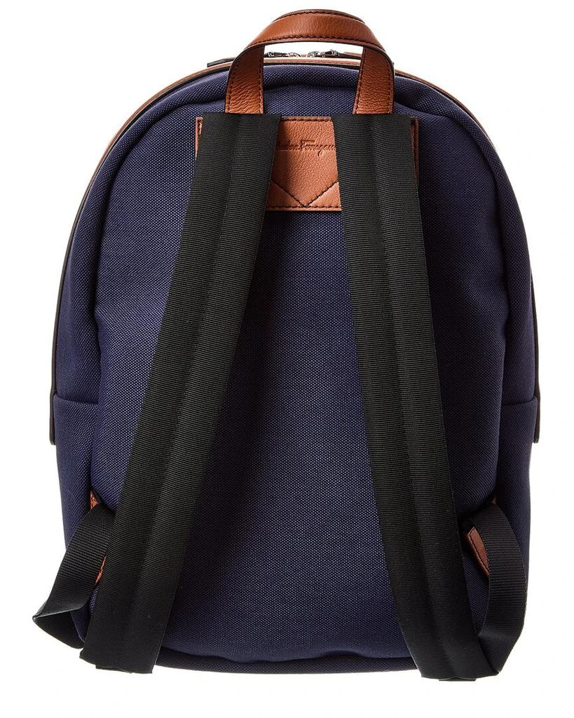 Salvatore Ferragamo Ferragamo Canvas & Leather Backpack 2