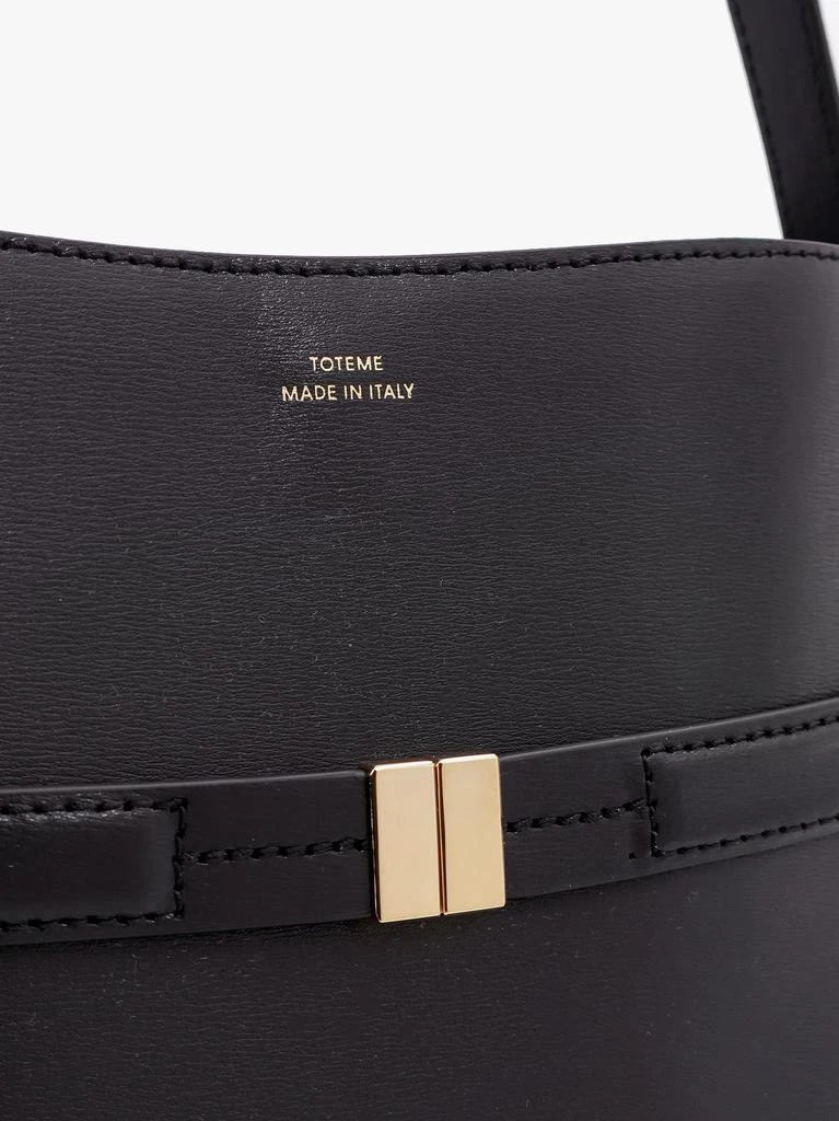 Totême Leather bucket bag with strap 6