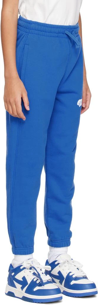 Off-White Kids Blue Paint Graphic Sweatpants 2