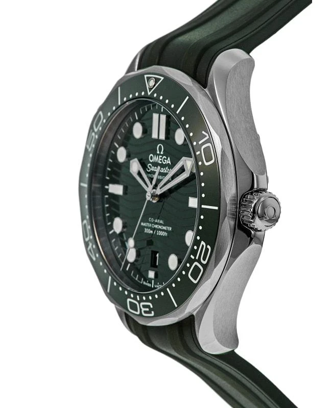 Omega Omega Seamaster Diver 300M Automatic Green Dial Rubber Strap Men's Watch 210.32.42.20.10.001 3