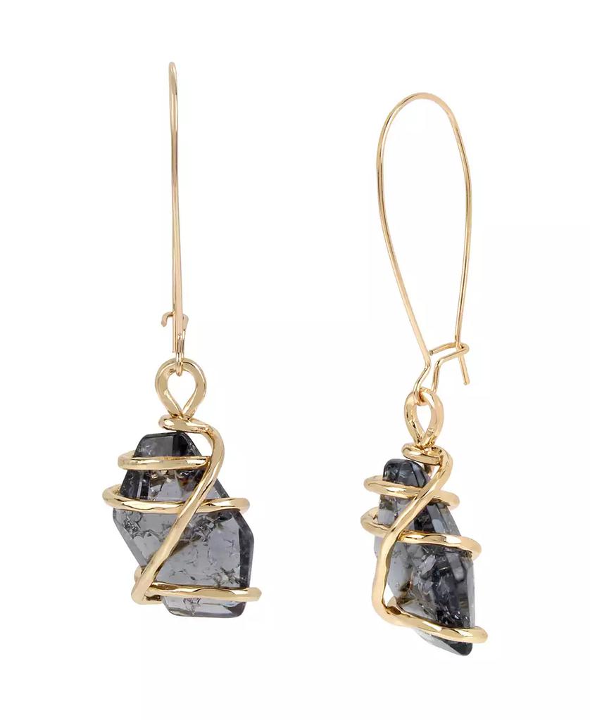 Robert Lee Morris Caged Stone Dangle Earrings