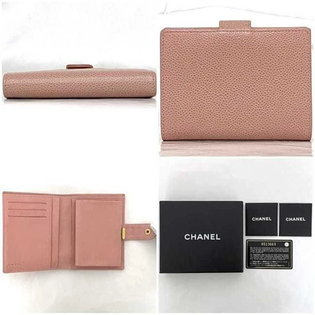 Chanel Grained Calfskin Leather Wallet (Bi-Fold) (Pre-Owned) 2