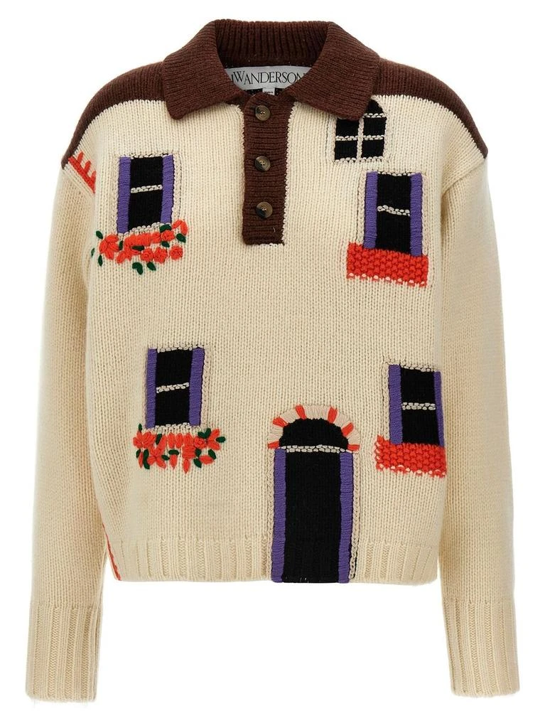JW Anderson Jw Anderson 'House' Polo Sweater 1